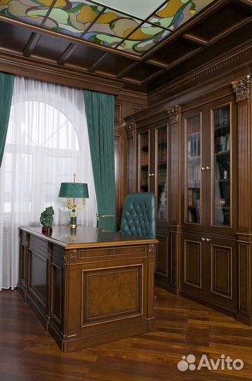 Кабинеты из дерева в итальянском стиле фото