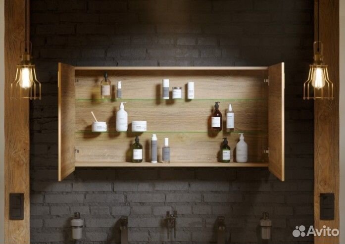 Зеркало-шкаф Aqwella Mobi 100 белый