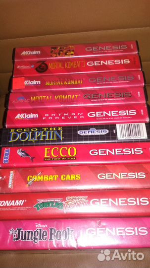 Коллекция оригинальных картриджей Sega Genesis