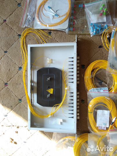 Кросс оптический для вок на 16 портов SC и 16 FC