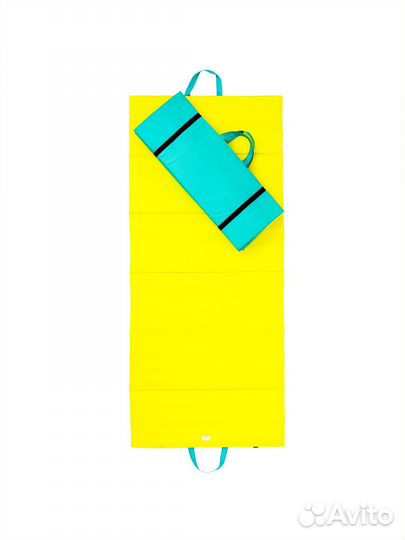 Пляжный коврик складной синий