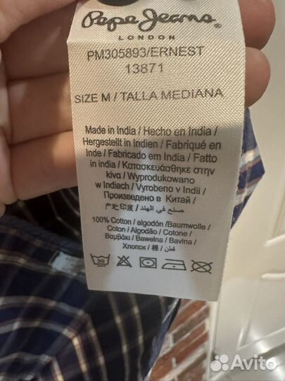 Рубашка мужская pepe jeans 44,46