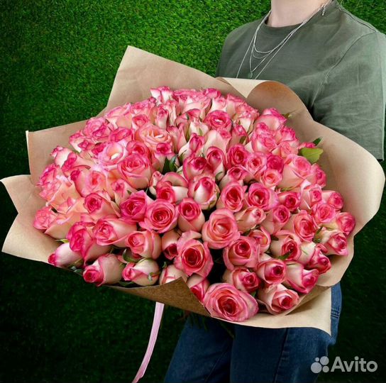 Букет из роз, 101 и более 51, 39, 25. Доставка