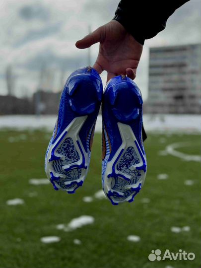 Бутсы Nike Mercurial Голубые