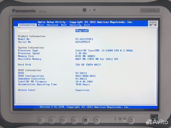 Panasonic FZ-G1 mk3 4G/GPS + авто-адаптер Lind