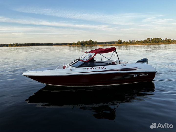 Американский катер Larson с мотором Suzuki 140