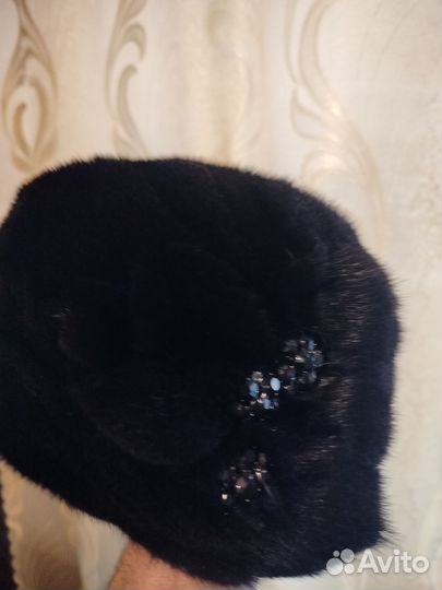 Шапка норковая женская бу