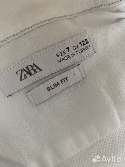 Рубашка zara 122 белая