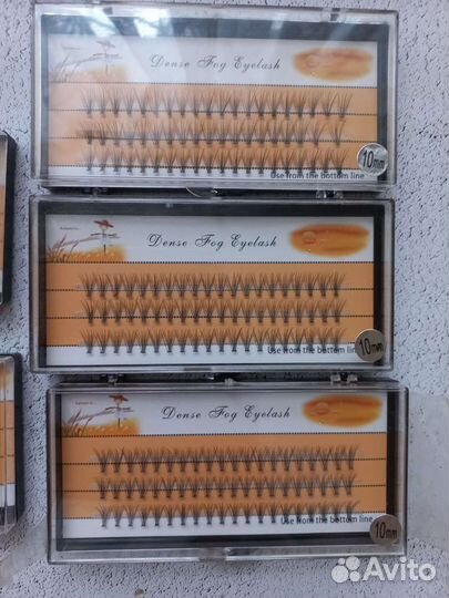 Накладные Ресницы-пучки набор 5шт изгиб С