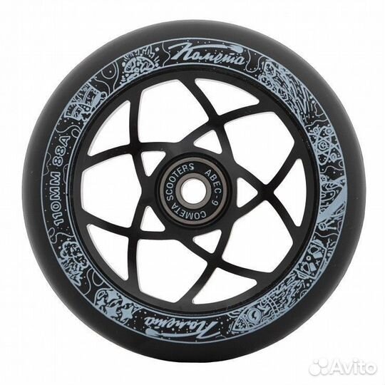 Колесо для самоката Комета Атом Черный/Черный