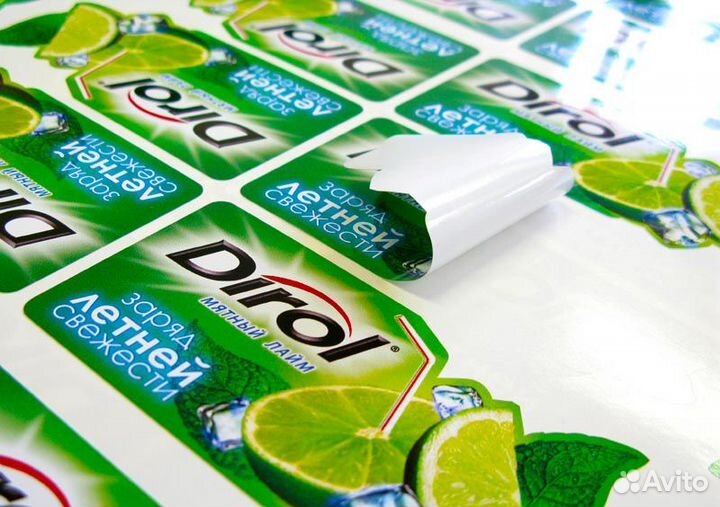 Печать наклеек, этикеток, стикеров, баннеров,бирка