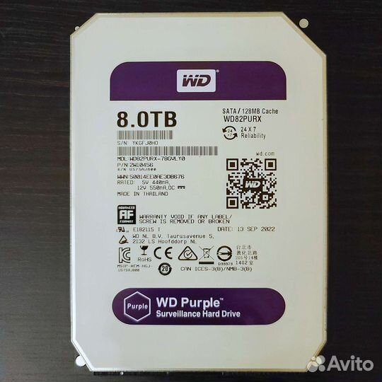 Б/У WD 8tb purple оптом и в розницу
