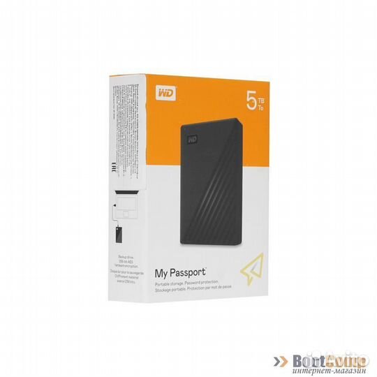 Жесткий диск внешний 5Tb 2.5” WD My Passport wdbpk