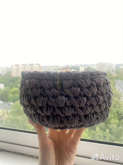 Корзинка вязаная