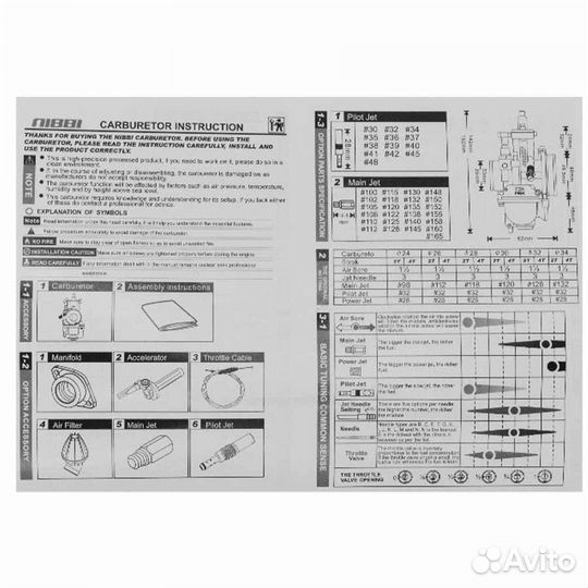 Карбюратор PE 22 FL nibbi (крепление PZ )