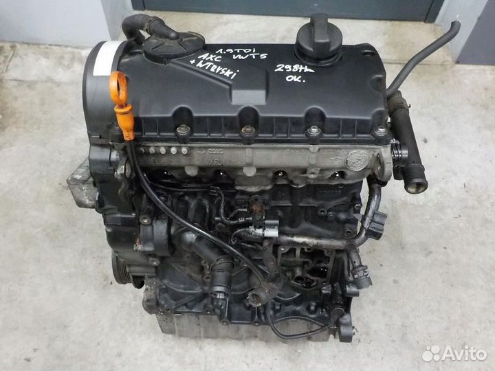 Двигатель 1.9 контрактный VW c гарантией