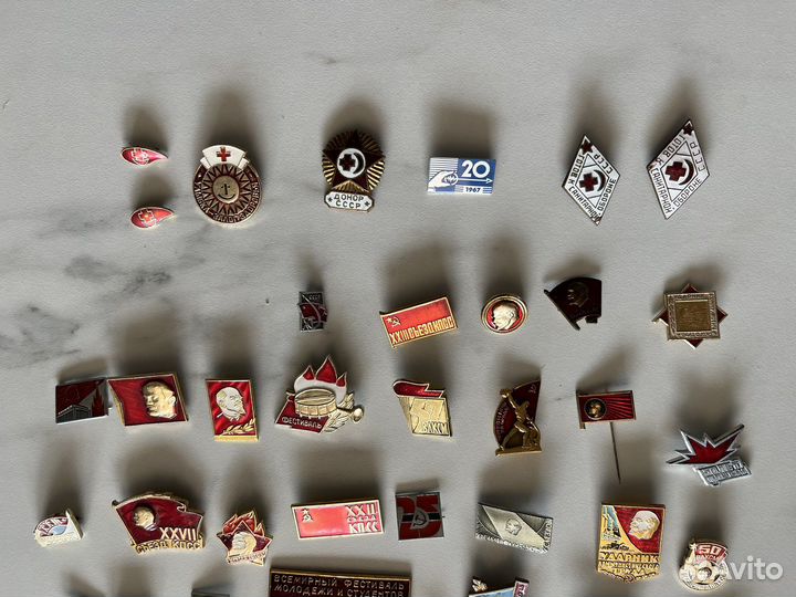 Значки СССР, Ленин, влксм