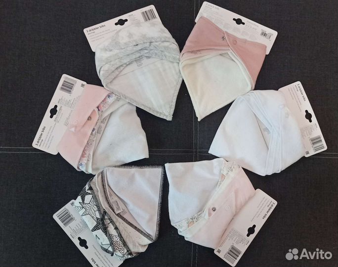 Слюнявчики нагрудники для новорождённых