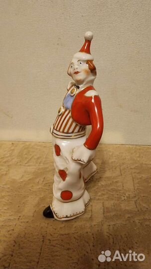 Фарфоровая статуэтка Клоун СССР