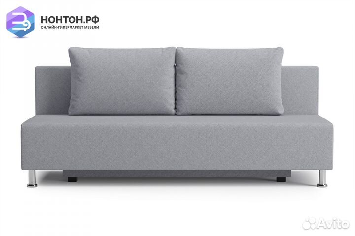 Диван еврокнижка Канна светло-серый