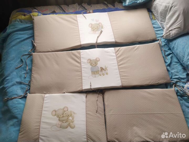 Бортики в детскую кроватку бу