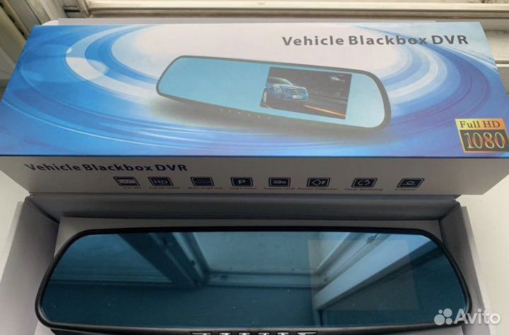 Видеорегистратор зеркало с камерой заднего вида