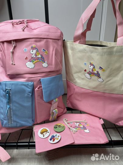 Новый рюкзак 5 в 1 для девочки