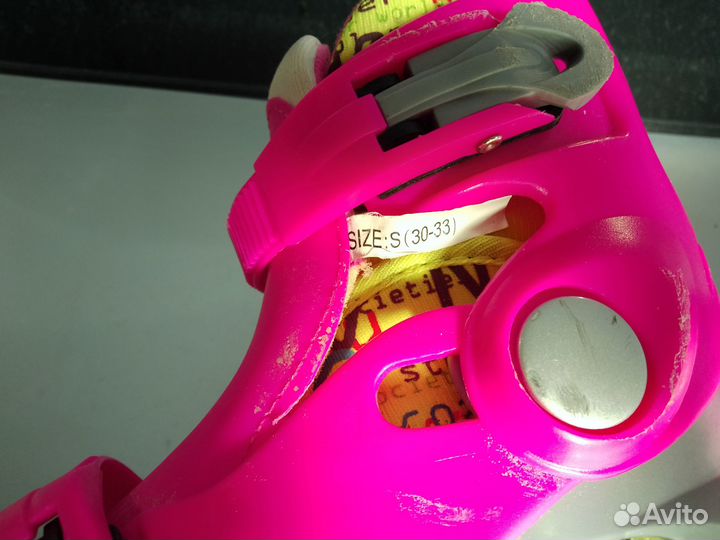 Роликовые коньки детские, размер 30-33