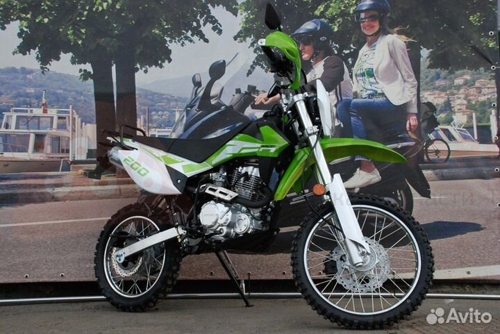 Мотоцикл racer RC200GY-C2 enduro зеленый