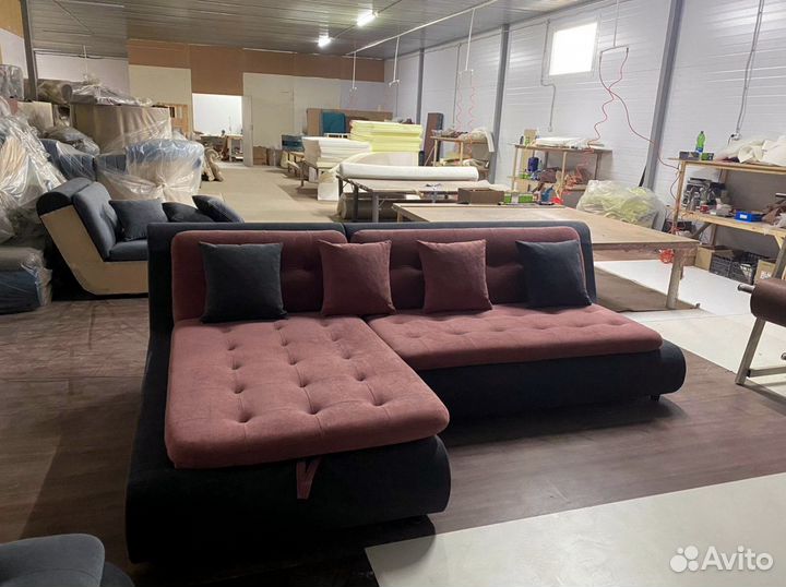 Большой угловой диван / диван раскладной