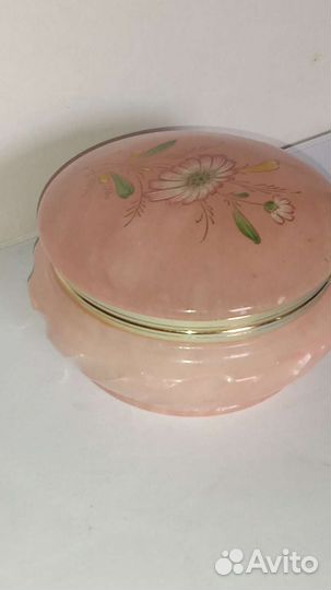 Шкатулка для украшений алебастр Италия Вольтерра