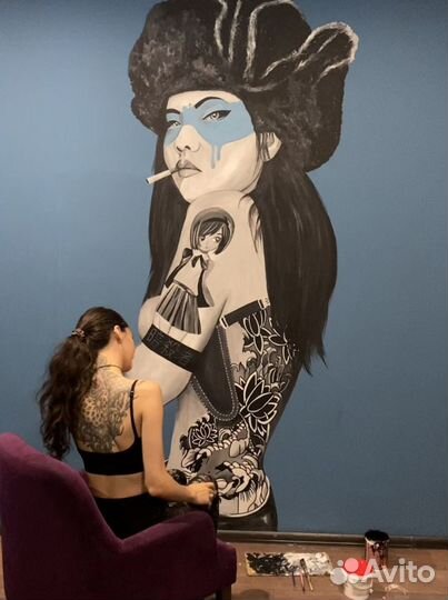 Граффити/художник/роспись стен