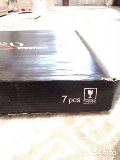 Набор стеклянных тарелок, 7 шт