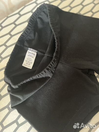 Шорты черные для девочки 134