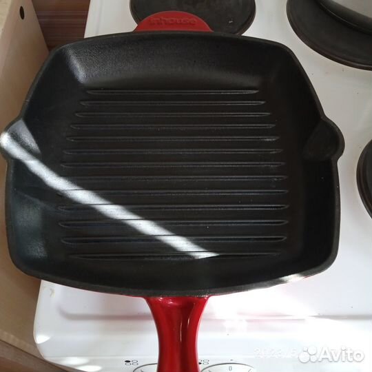 Чугунная сковорода гриль