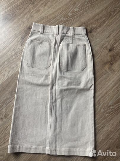 Джинсовая юбка миди lime