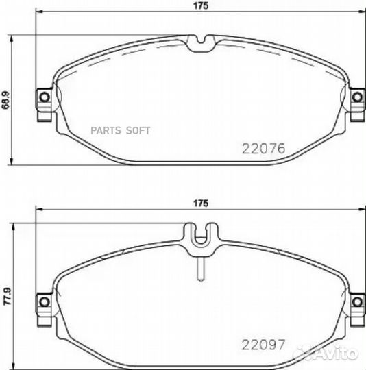 Brembo P50124 Колодки тормозные дисковые передн. m