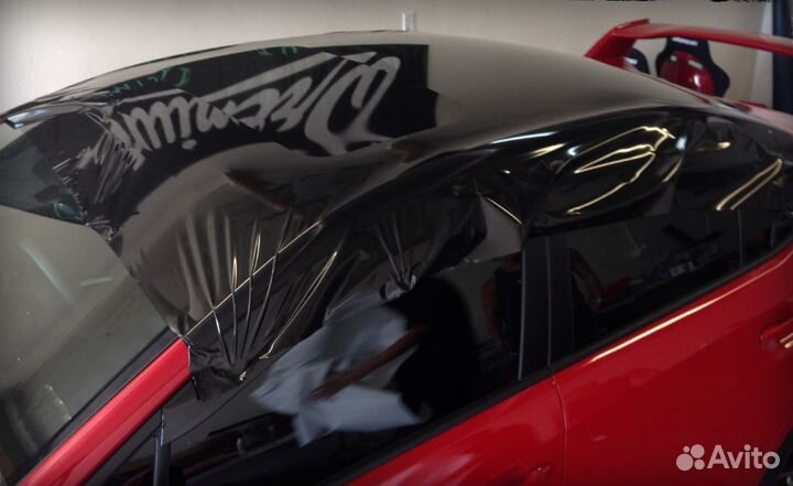 Пленка белый глянец, с каналами, 1.52м