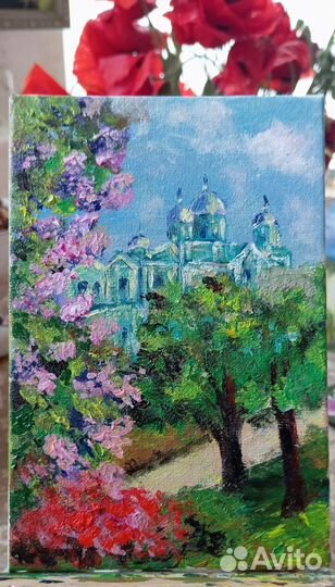 Картина акрилом на холсте