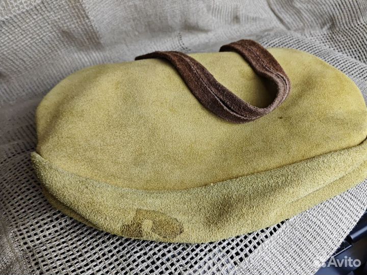 Винтажная замшевая дамская сумка СССР