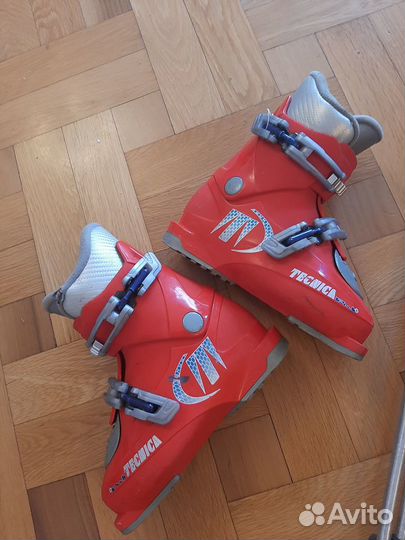 Детские горные лыжи Volki 90 + ботинки + палки