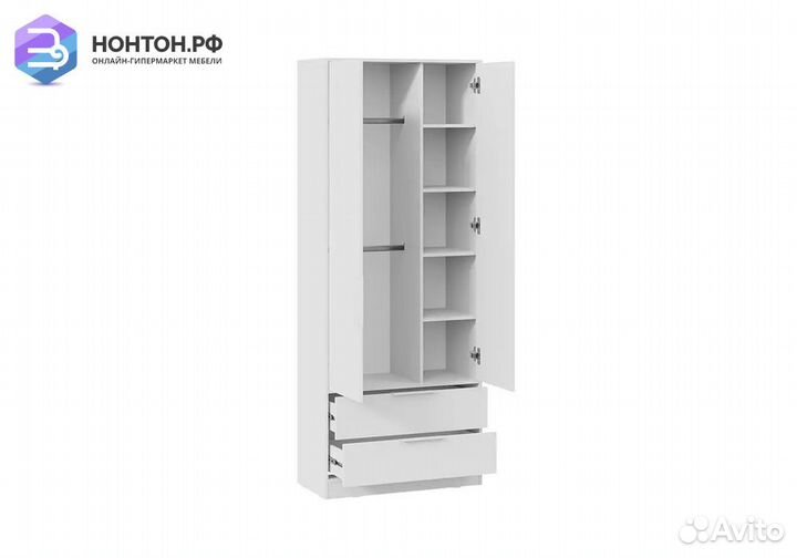 Шкаф 2х-створчатый Марли белый