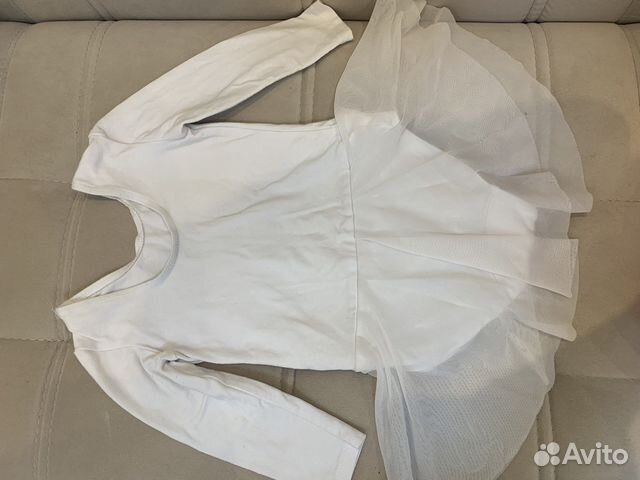 Гимнастический купальник с юбкой