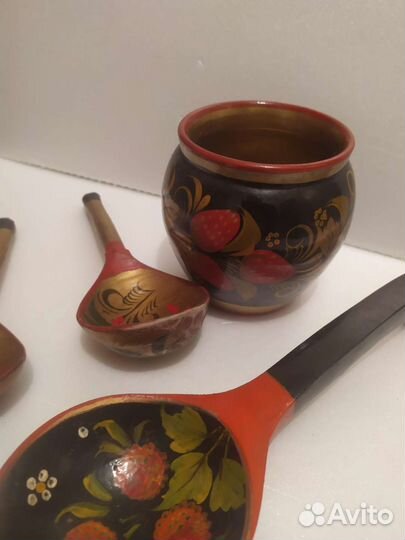 Деревянная посуда хохлома