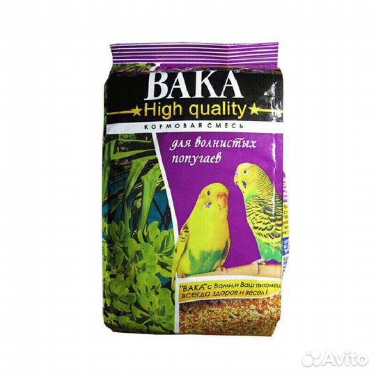 Вака High Quality корм для волнистых попугаев 500