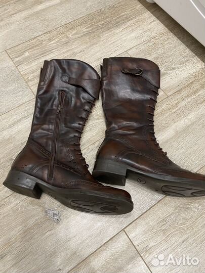 Сапоги женские натуральная кожа 37