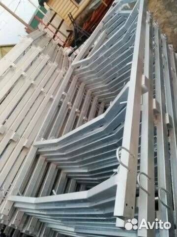 Рама прицепа с дышлом и птс 530 на 130 см цинк