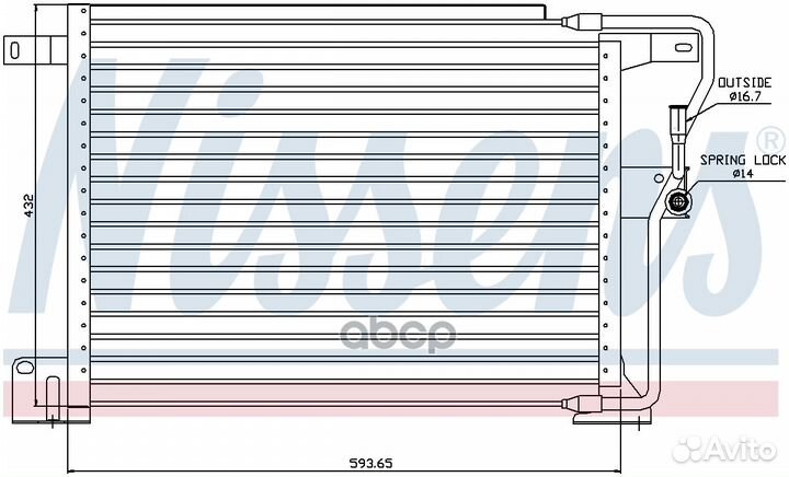 94346 Конденсер jeep grand cherokee 4.0/5.2/5.9