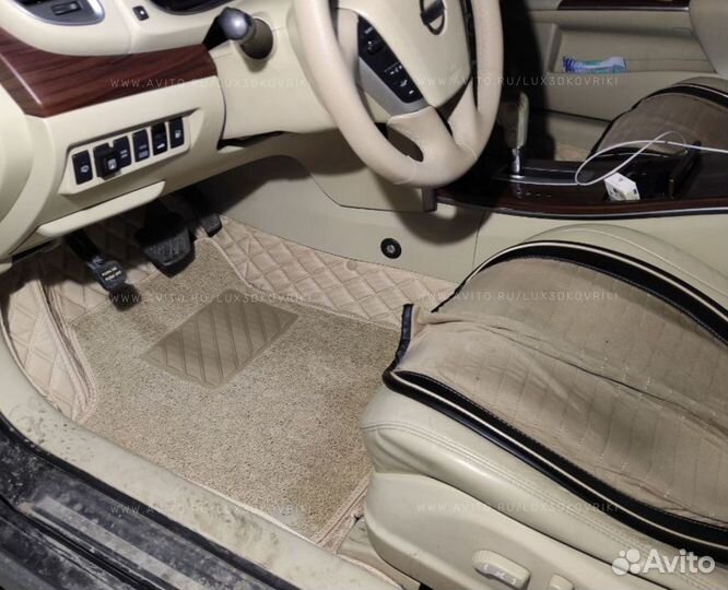 5d коврики из экокожи с ворсом Nissan Teana j32