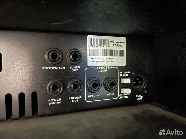Басовый комбоусилитель Ampeg ba500